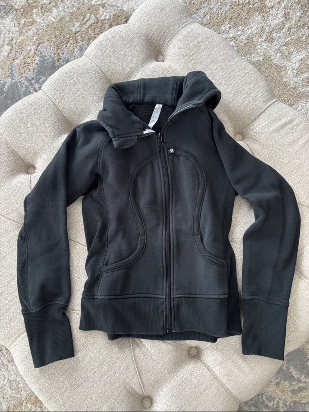 lululemon athletica Black Hooded Jacket with Logo